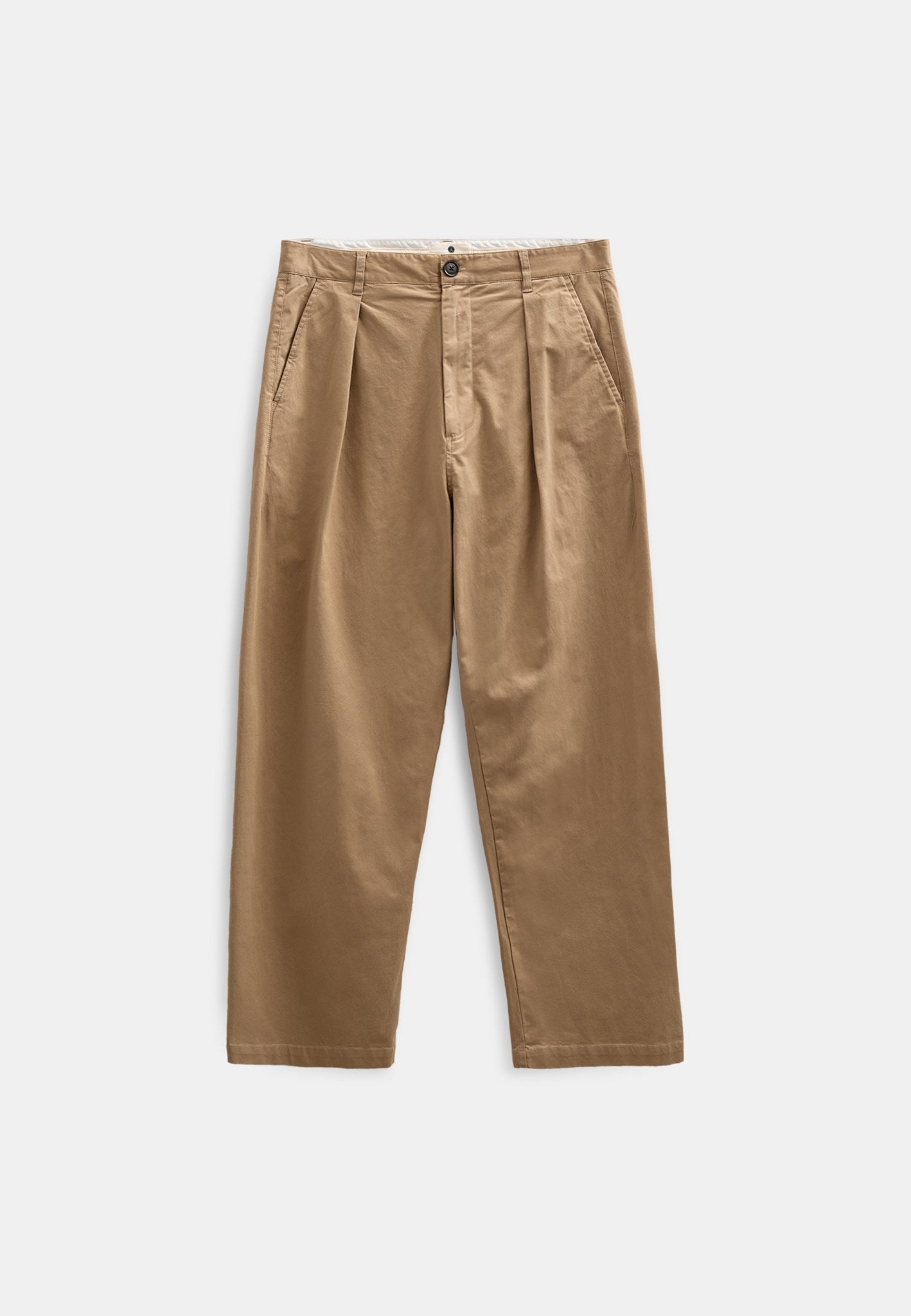 AKJAKOB COTTON PLEAT PANTS - Incense