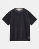AKVILLADS CORDUROY S/S TEE - Indian Teal
