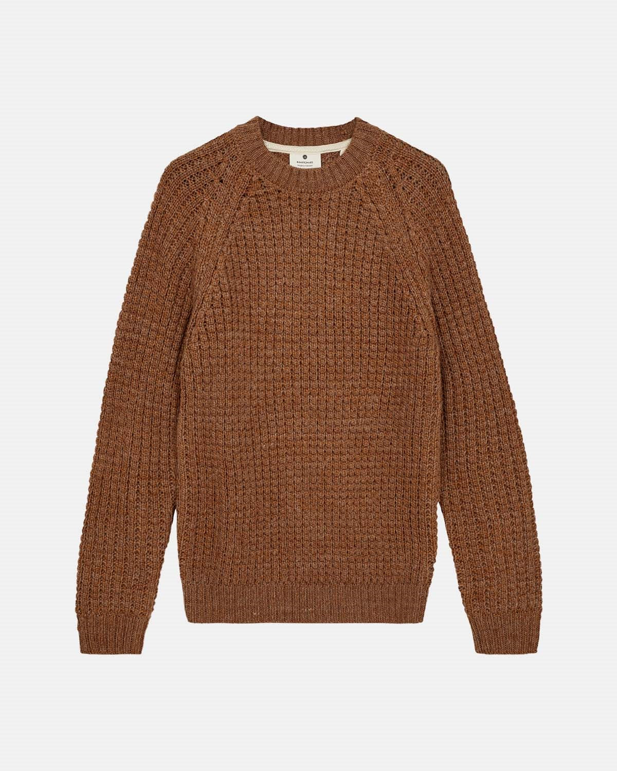 AKSUNE STRUCTURE KNIT - Golden Brown AKSUNE STRUCTURE KNIT - Golden Brown