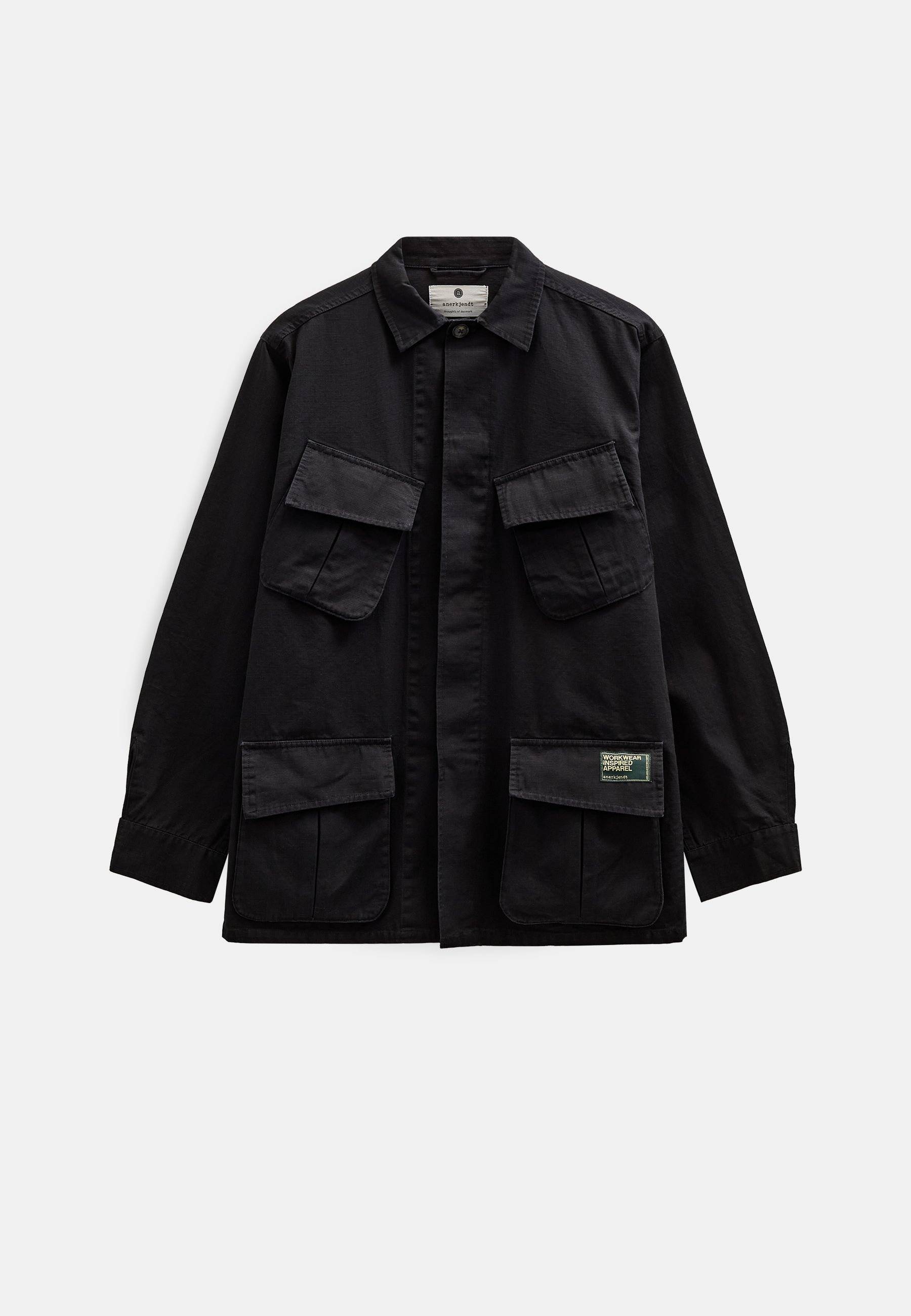 AKOTTO 4 POCKET RIBSTOP JACKET - Caviar