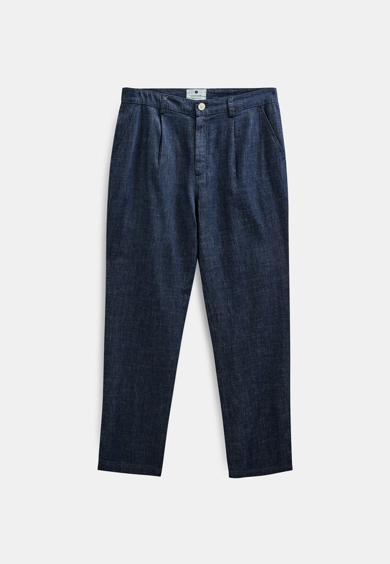AKJAN CHAMBRAY PANTS - Sky Captain