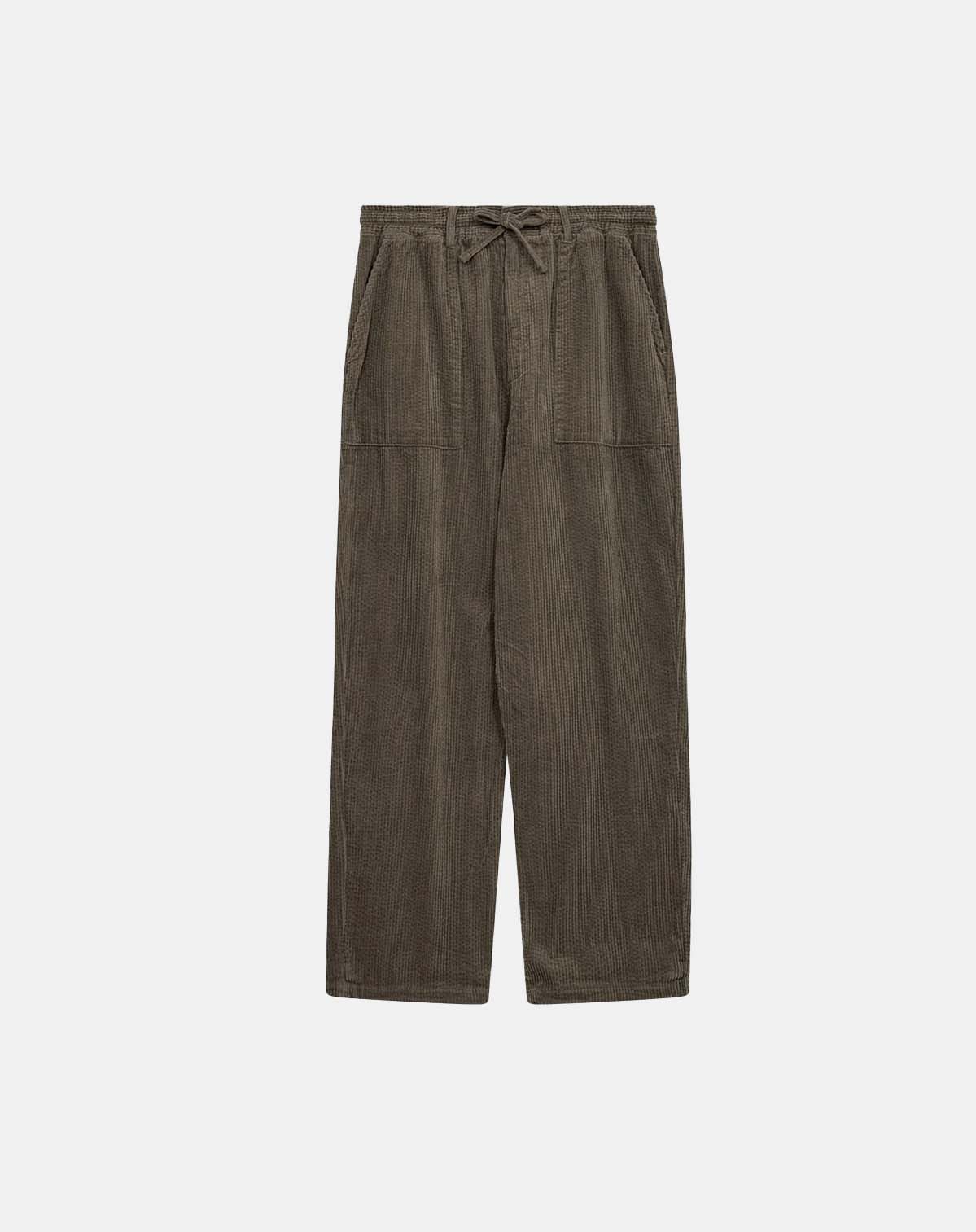AKJAKOB FATIQUE CORD PANTS - Deep Lichen Green