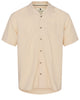 AKLEO TENCEL MIX SS SHIRT - Brown Rice