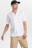 AKLEO FIL A FIL LINEN SHIRT - White