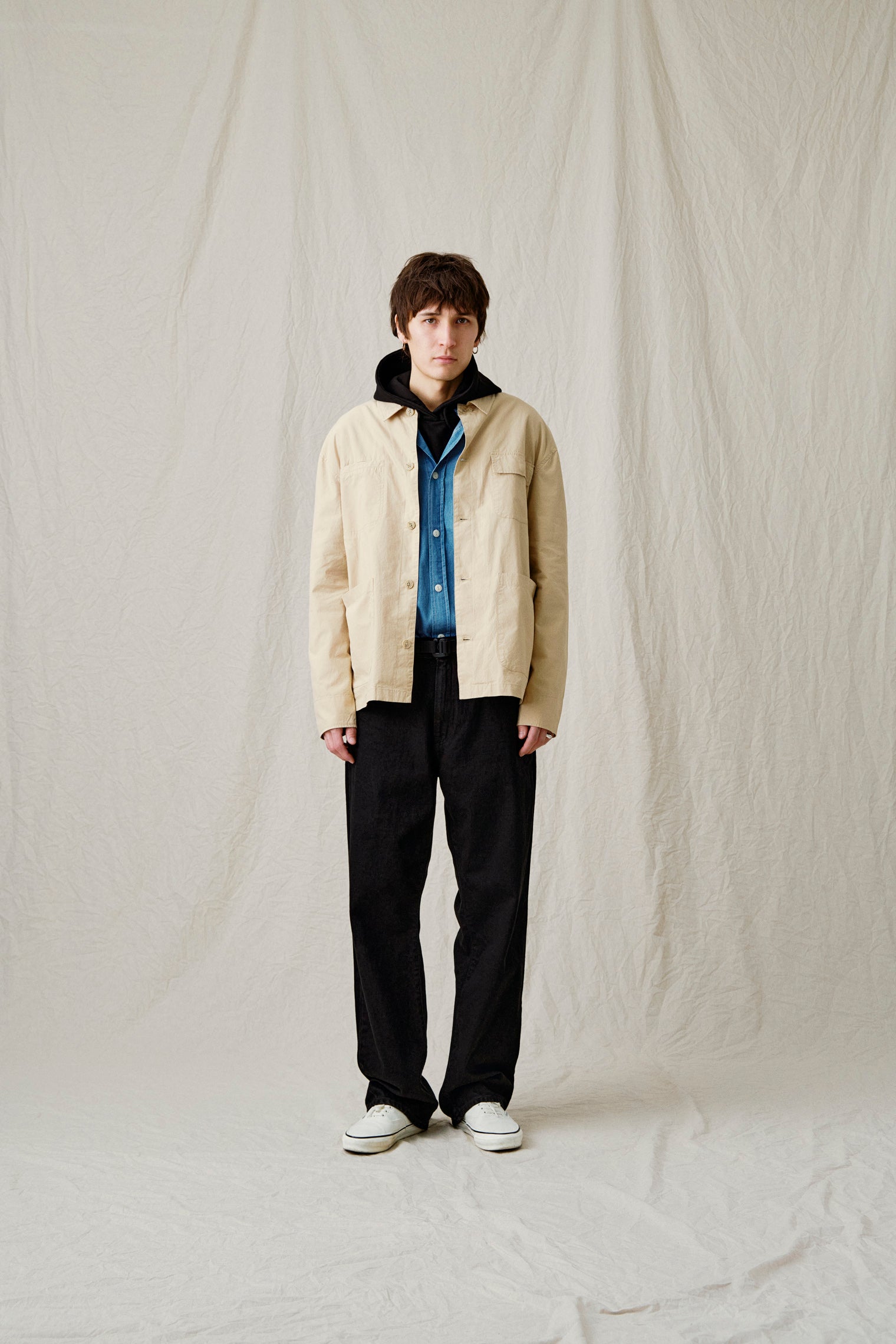 AKODIN COTTON POPLIN OVERSHIRT - Incense