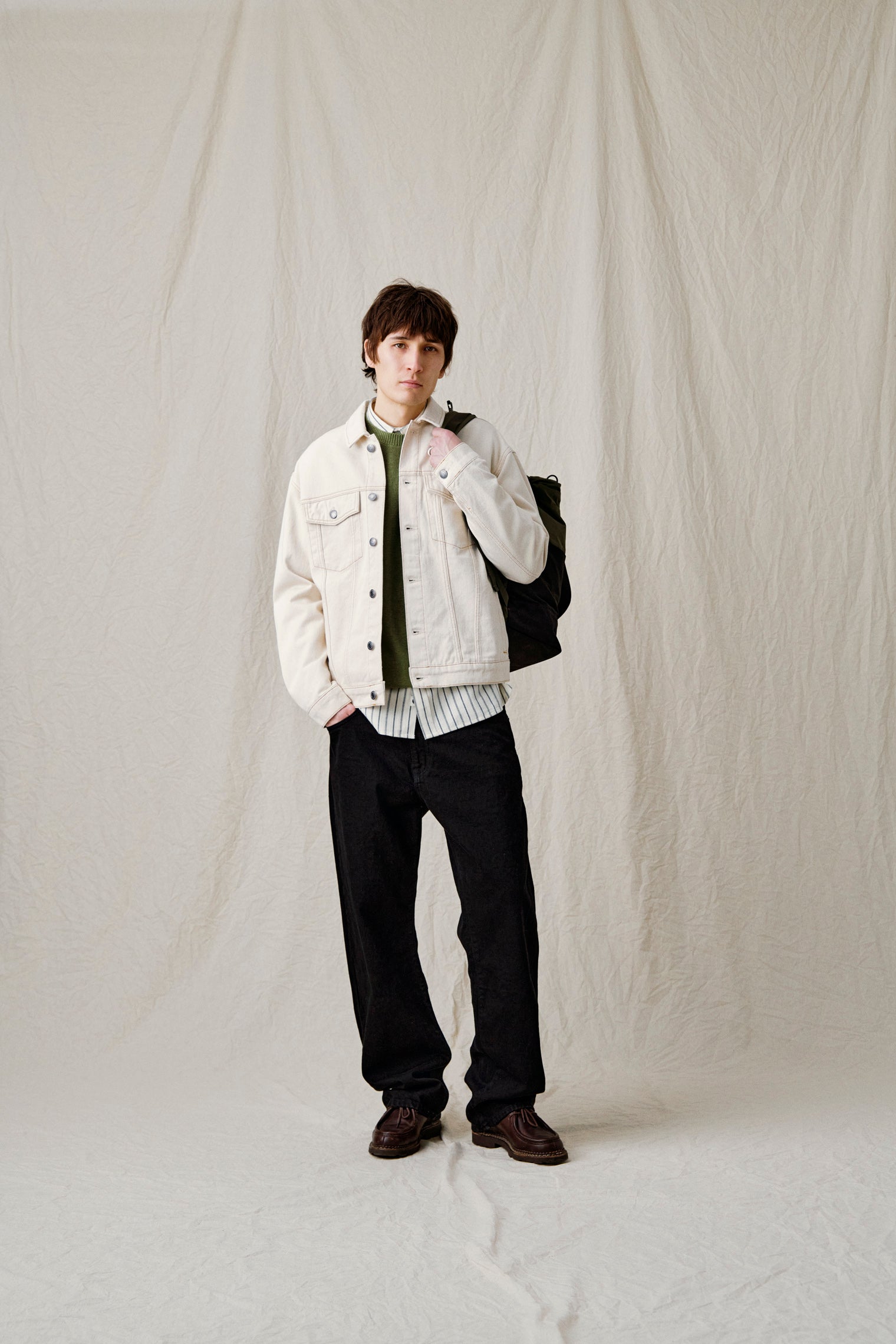 AKKARSTEN DENIM JACKET  - Ecru denim