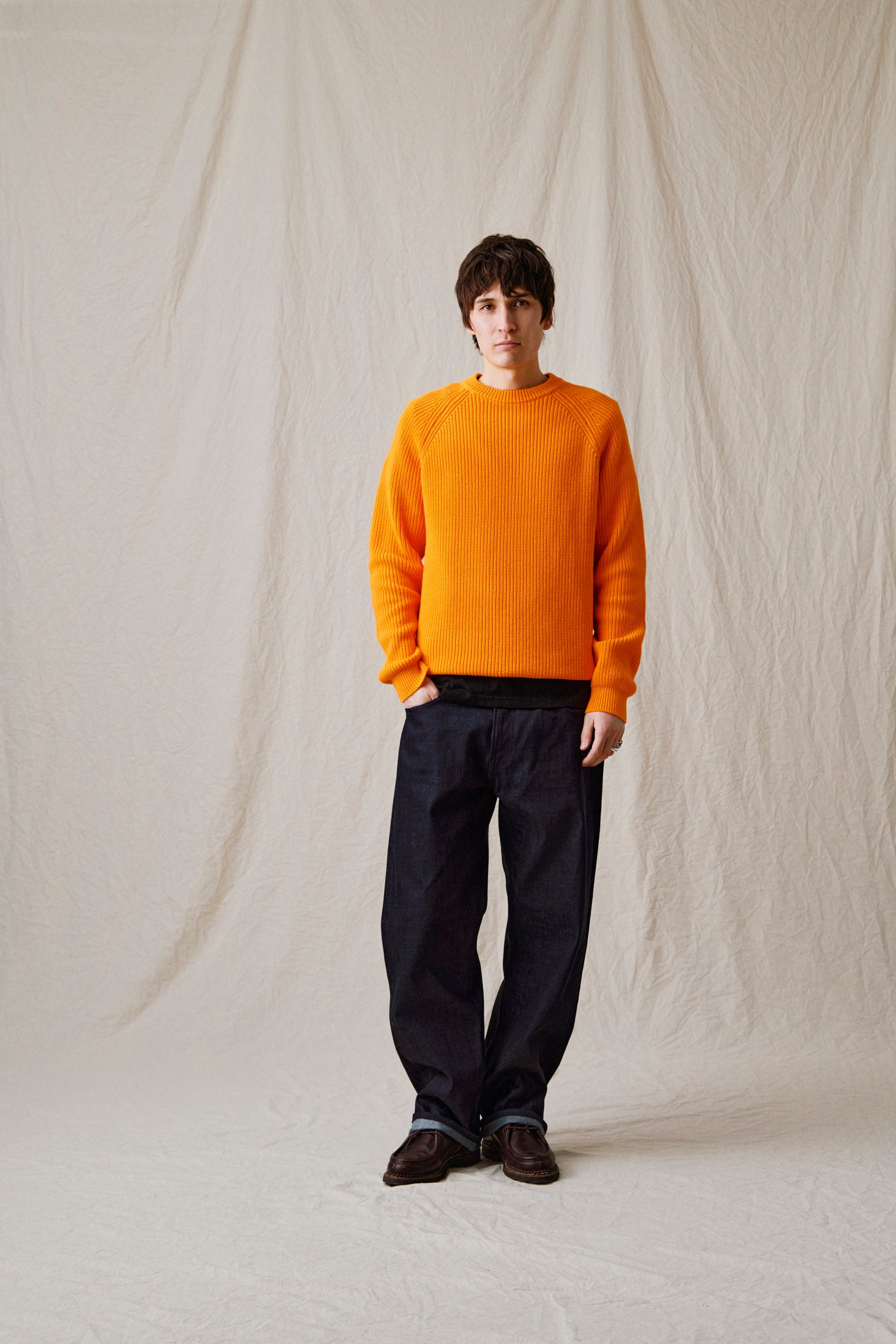 AKSUNE PATENT KNIT - Orange Tiger