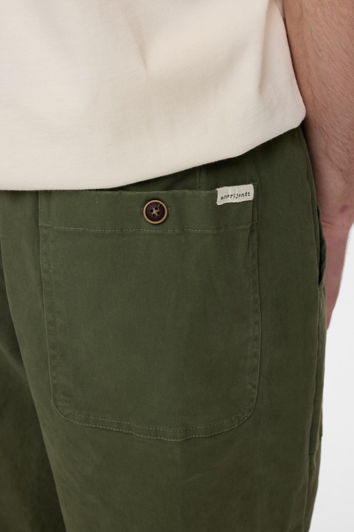 AKJAKOB FATIQUE COTTON PANTS - Olivine