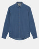AKLEIF SOLID CORD SHIRT - Indian Teal