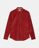 AKLEIF SOLID CORD SHIRT - Chili Oil