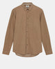 AKLEIF SOLID CORD SHIRT - Incense
