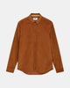 AKLEIF SOLID CORD SHIRT - Golden Brown