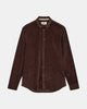 AKLEIF SOLID CORD SHIRT - Mulch