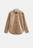 AKLEIF SOLID CORD SHIRT - Tiger´s Eye