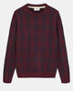 AKSUNE LAMBSWOOL CHECK KNIT - Port Royal