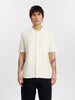 AKSVEND S/S KNIT SHIRT - Tofu