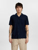 AKLEON EMB S/S SHIRT - Sky Captain