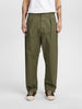 AKJAKOB COTTON PLEAT PANTS - Deep Lichen Green