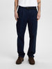 AKJAN COTTON BELT PANTS - Sky Captain