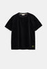 AKVILLADS CORDUROY S/S TEE - Caviar