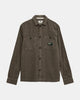 AKTHEO CORD L/S OVERSHIRT - Deep Lichen Green