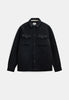 AKOSCAR BOILED WOOL OVERSHIRT - Caviar