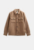 AKOSCAR BOILED WOOL OVERSHIRT - Tiger´s Eye