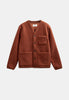 AKSIGURD BOILED WOOL OVERSHIRT - Chili Oil