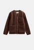 AKSIGURD BOILED WOOL OVERSHIRT - Carafe