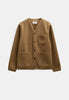 AKSIGURD BOILED WOOL OVERSHIRT - Ermine