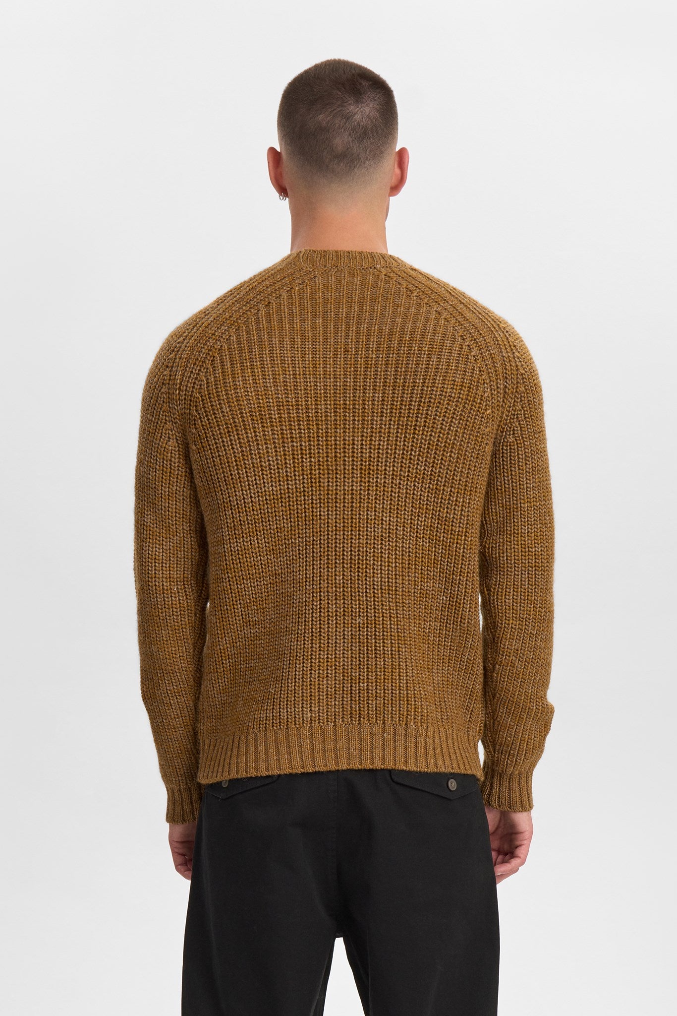 AKSUNE STRUCTURE KNIT - Golden Brown