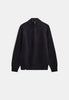 AKSUNE PATENT HALF ZIP KNIT - Caviar