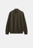 AKSUNE PATENT HALF ZIP KNIT - Forest night