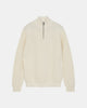 AKSUNE PATENT HALF ZIP KNIT - Tofu