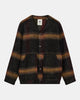 AKDAN HEAVY TWILL CHECK OVERSHIRT - Forest night