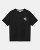 AKVILLADS ANERKJENDT? PRINT S/S TEE - Caviar