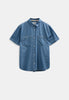 AKTHESHIRT CHAMBRAY SS SHIRT - Medium Blue Denim