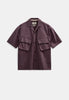 AKOTTO 2 POCKETS S/S SHIRT - Blackberry Wine