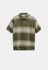 AKSEB STRIPE POLO SS KNIT - Loden Green