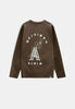 AKVILLADS DENIM PRINT L/S TEE - Teak