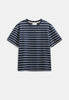 AKVILLADS STRUCTURE STRIPE SS TEE - Sky Captain