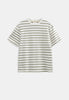 AKVILLADS STRUCTURE STRIPE SS TEE - Tofu