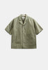 AKOTTO COTTON POPLIN SS OVERSHIRT - Loden Green