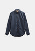AKLEIF COT/LINEN/VIS L/S SHIRT - Blue Indigo