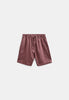 AKJAMES COT/LINEN/VIS ELA SHORTS - Blackberry Wine