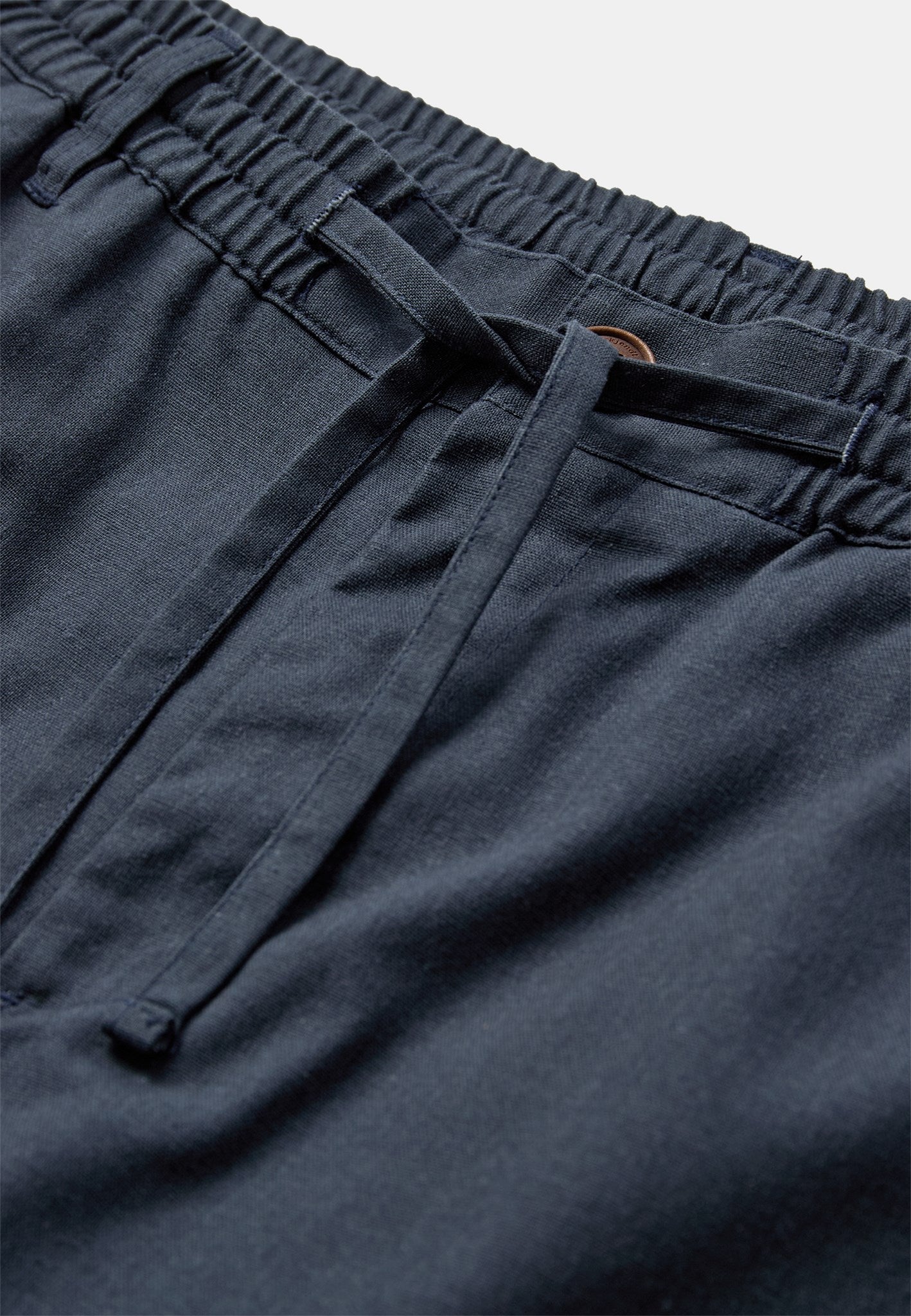 AKJAN COT/LINEN/VIS ELA PANTS - Blue Indigo