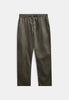 AKJAN COT/LINEN/VIS ELA PANTS - Forest night