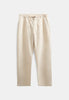 AKJAN COT/LINEN/VIS ELA PANTS - Brown rice melange