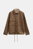 AKOTTO COT/LINEN/VIS OVERSHIRT - Teak