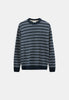 AKSUNE CHENILLE STRIPE KNIT - Sky Captain